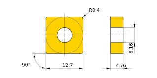 SNMG120404 Inserti per tornitura 10 pezzi