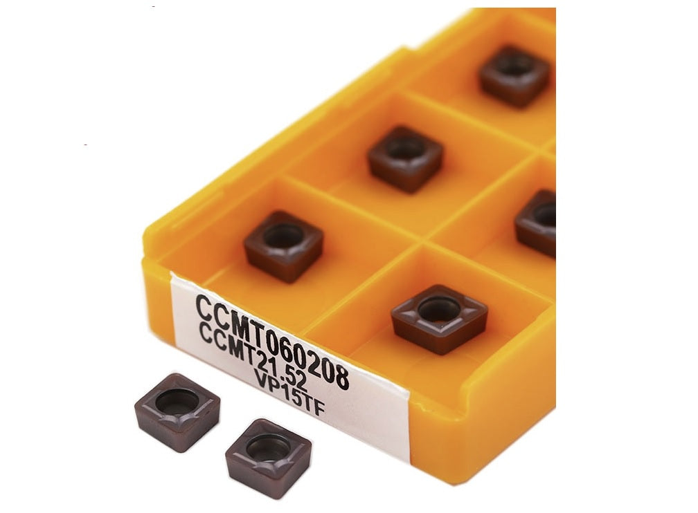 CCMT060204 Inserti per tornitura 10 pezzi